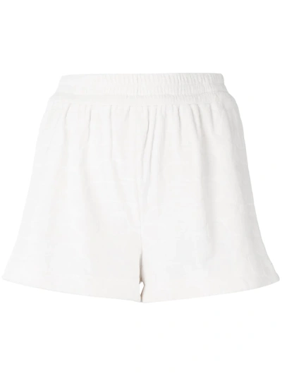 Alexis Matin Jacquard-patterned Shorts In White