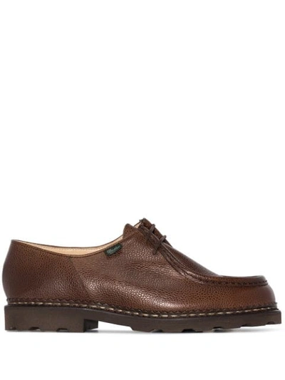 Paraboot Michael Grain Lace-up Shoes In Brown