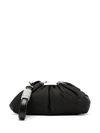 Philipp Plein Logo Plaque Clutch Bag In Black