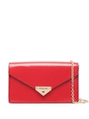 Michael Michael Kors Grace Envelope Clutch Bag In Red