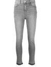 Liu •jo Mid-rise Skinny Jeans In Grey