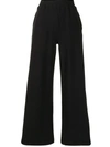 L Agence Luxe Lounge The Campbell High Rise Wide Leg Pant In Black