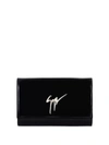 GIUSEPPE ZANOTTI CLEOPATRA GLOSSY CLUTCH BAG