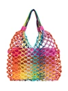 STELLA MCCARTNEY RAINBOW KNOTTED TOTE BAG