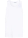 Comme Des Garçons Shirt White Jersey Tank Top In White