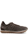 ALBERTO FASCIANI LACE-UP SUEDE TRAINERS