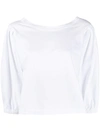 FORTE FORTE V-BACK COTTON SWEATSHIRT