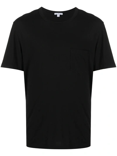 James Perse Chest Pocket T-shirt In Black