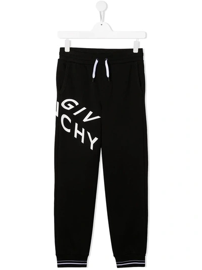 Givenchy Kids Abstract Logo Sweatpants (4-14 Years) In Black