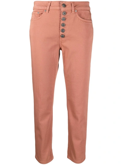 Dondup Straight-leg Cropped Jeans In Pink