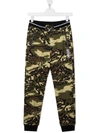GIVENCHY TEEN CAMOUFLAGE TRACKSUIT BOTTOMS