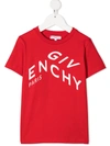 Givenchy Graphic Logo Print T-shirt In Red