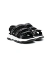 Dolce & Gabbana Logo-strap Chunky Sandals In Black