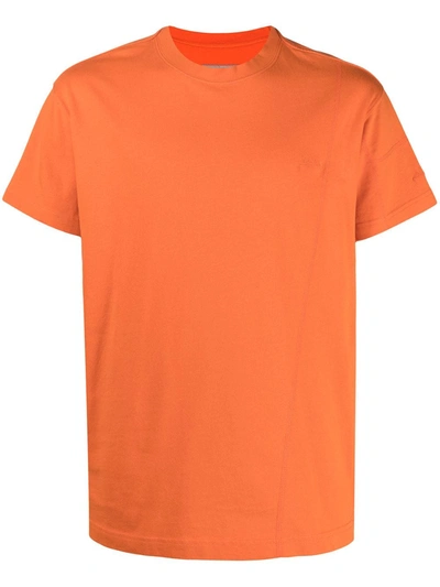 A-cold-wall* Basic Orange Cotton T-shirt With Logo