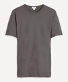 Sunspel Classic Crew Neck T-shirt Charcoal In Black