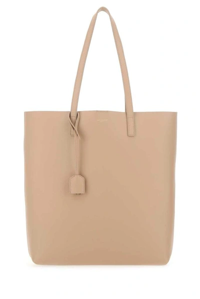 Saint Laurent Shopping North South Tote Bag In Beige