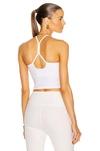 Beyond Yoga Spacedye Slim Racerback Cropped Tank Top In Cloud White In Cloud White