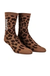 GANNI LEOPARD SOCKS,GANR-WA13