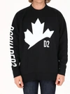 DSQUARED2 LOGO SWEATSHIRT BLACK,S74GU0490S25030900