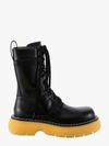 Bottega Veneta 35mm Bounce Brushed Leather Combat Boots In Black
