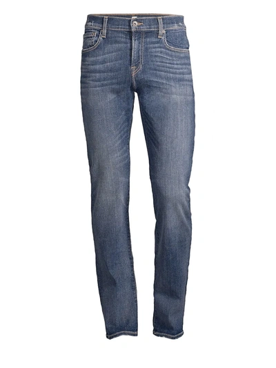 7 For All Mankind Men's Slimmy Slim Straight Jeans In Authrunawa