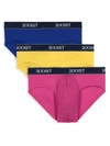 2(x)ist 3-pack Cotton No Show Briefs In Blue