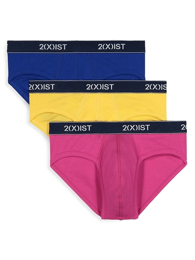 2(x)ist 3-pack Cotton No Show Briefs In Blue