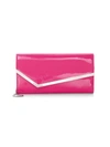 Jimmy Choo Women's Erica Patent Leather Clutch In Hot Pink