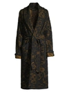Etro Women's Long Floral Jacquard Knit Trench Coat