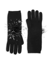 Eugenia Kim Women's Slone Cashmere & Feather Gloves In Black