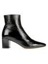 Vince Women's Lanica Patent Leather Ankle Boots In Black