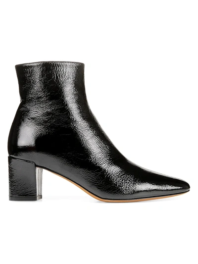Vince Women's Lanica Patent Leather Ankle Boots In Black