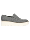 Vince Women's Zeta Flannel Platform Loafers In Grey