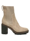 Rag & Bone Women's Shiloh Suede Combat Boots In Warm Grey