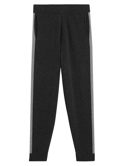 Theory Men s Astine Side stripe Wool Cashmere Joggers In Dark Charcoal ModeSens