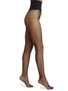 Commando Glitter Fishnet Tights In Black