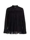 Noir Kei Ninomiya Cotton Tulle Shirt In Black