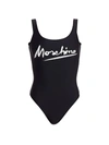 MOSCHINO WOMEN'S LOGO ONE-PIECE SWIMSUIT,0400012088668