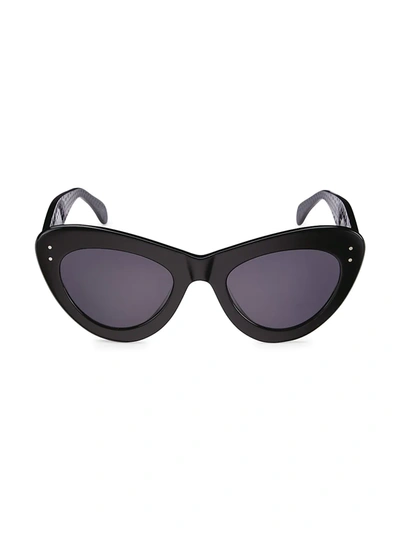 Alaïa 52mm Cat Eye Sunglasses In Black