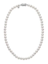 MIKIMOTO ESSENTIAL ELEMENTS 18K WHITE GOLD & 6.5MM WHITE CULTURED AKOYA PEARL STRAND NECKLACE,400087112257