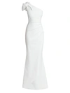 Chiara Boni La Petite Robe Gosia One-shoulder Gown In White