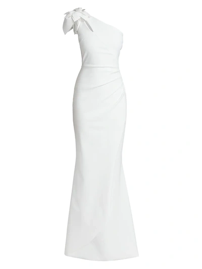 Chiara Boni La Petite Robe Gosia One-shoulder Gown In White