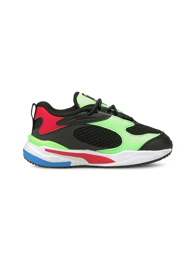 Puma Baby's & Little Boy's Fast Mesh Sneakers In Green/black/red