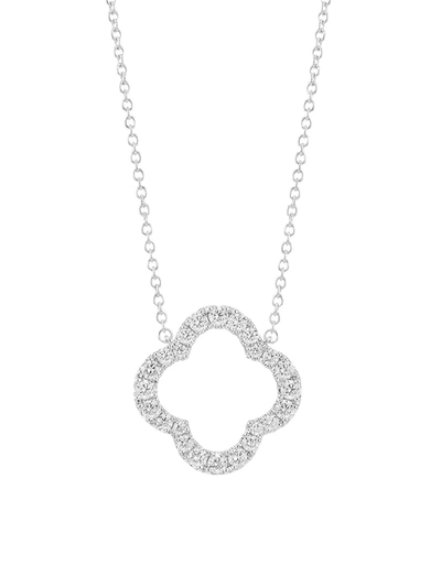 Hearts On Fire 18k White Gold & Diamond Medium Petal Pendant Necklace