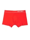 2(x)ist Men's Pima-stretch No Show Trunks In Red