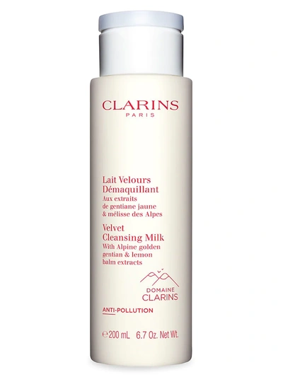 Clarins Velvet Facial Milk Cleanser 6.7 Oz. In White