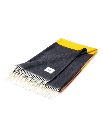 Viso Project Tricolor Stripe Merino Wool Blanket