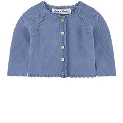 Tartine Et Chocolat Babies'  Blue Knitted Cardigan