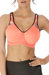 Freya Sonic High Impact Underwire Sports Bra In Coral