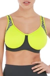 Freya Sonic High Impact Underwire Sports Bra In Lime